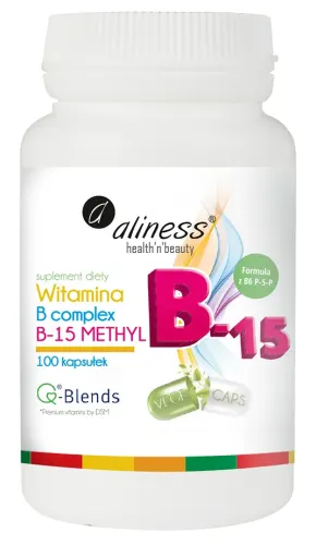 Aliness Witamina B Complex B15 Methyl B-15 (100 kap)
