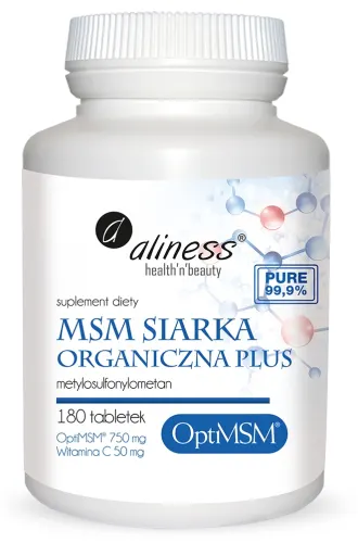 Aliness MSM Siarka Organiczna PLUS (180 tab)