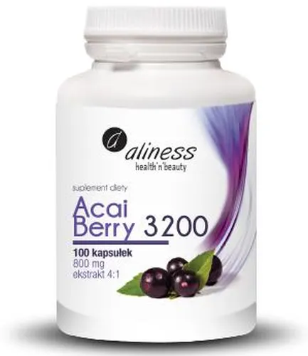 Aliness Acai Berry 3200 z acerolą i chromem (100 kap)