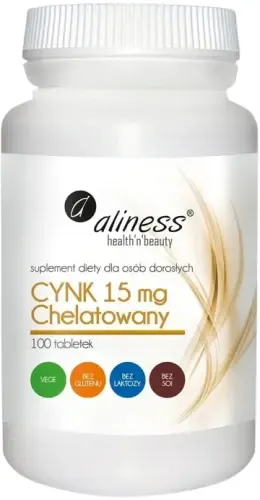 Aliness Cynk chelatowany 15 mg - (100 tab)