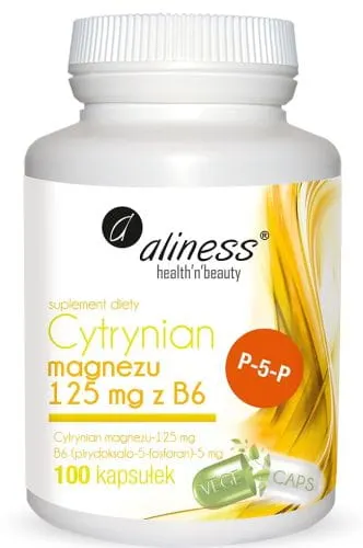 Aliness Cytrynian Magnezu 125 mg z B6 (100 kap)