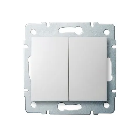 LOGI 02-1022-102 Łącznik zwierny podwójny BIAŁY