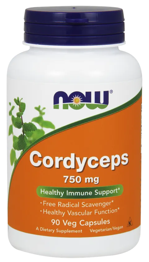 NOW Foods Cordyceps 750mg (90 kap)