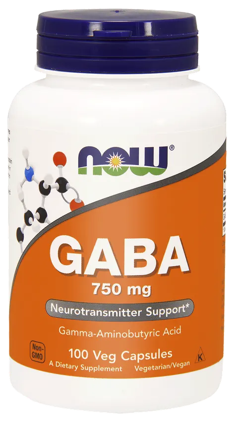 NOW Foods GABA 750mg (100 kap)