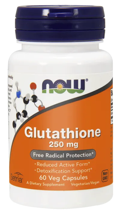 NOW Foods Glutathione 250 mg (60 kap)