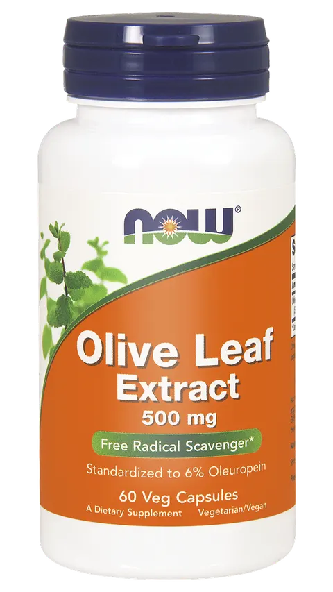 NOW Foods Olive Leaf Extract – Liść oliwny ekstrakt – 500 mg (60 kap)