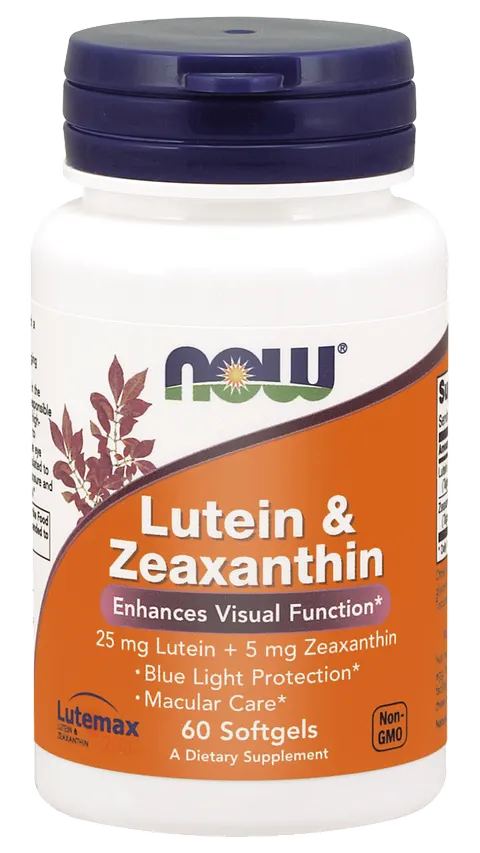 NOW Foods Lutein & Zeaxanthin – Luteina i zeaksantyna (60 kap)