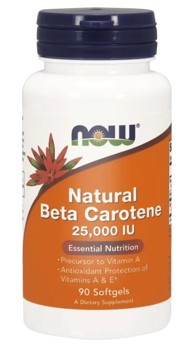 NOW Foods Beta Carotene natural – naturalny beta karoten (90 kap)
