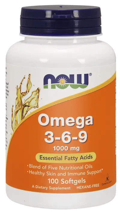 NOW Foods Omega 3-6-9 1000 mg (100 kap)