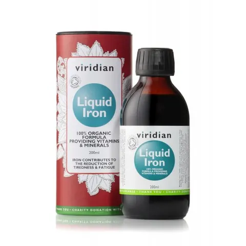 Viridian Liquid Iron Ekologiczne Żelazo w płynie (200 ml)