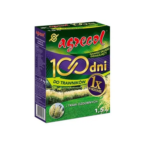Nawóz do trawników i traw ozodbnych 100 dni Agrecol 1,5kg