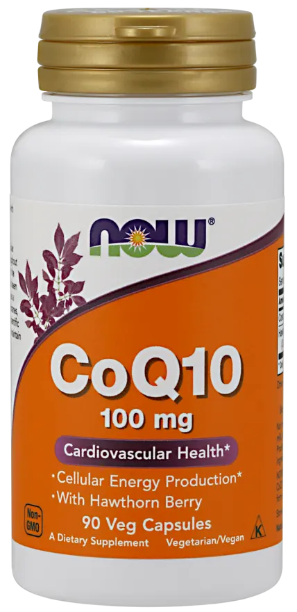 Now Foods koenzym 100 mg + Głóg ( 90kap)