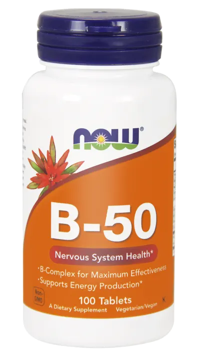NOW Foods B-50 Kompleks witamin B (100 tab)