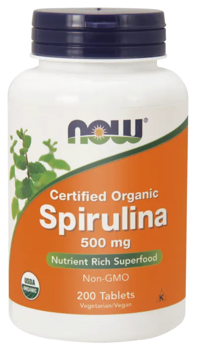 NOW Foods Spirulina 500 mg (200 tab)(data do 31.10.2026)