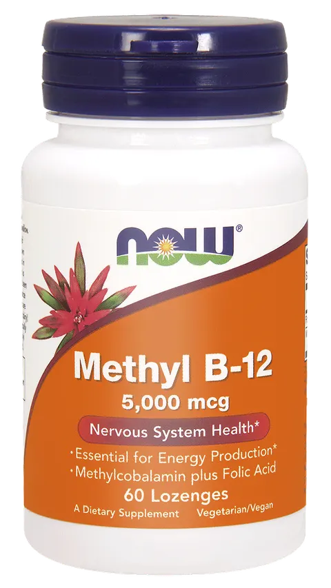 NOW Foods Methyl B-12 5000 mcg do ssania (60 kap)