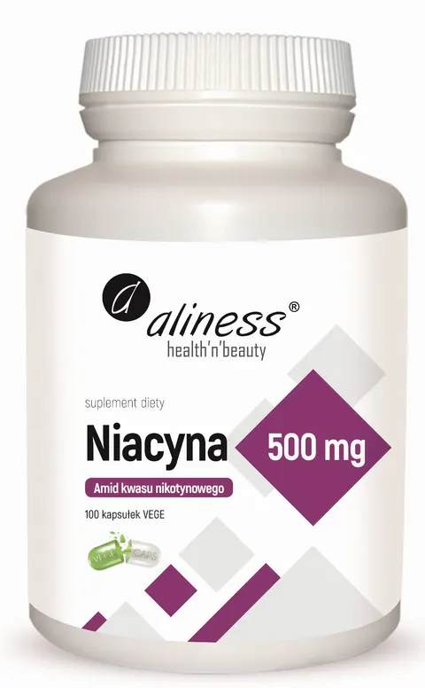 Aliness Niacyna Amid kwasu nikotynowego 500 mg (100 kaps)