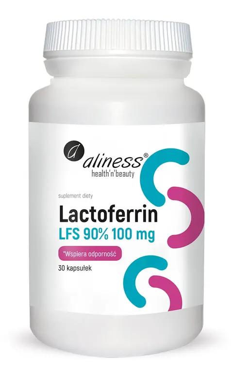Aliness Laktoferyna LFS 90% 100 mg (30 kap)