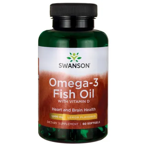 Swanson Omega-3 z Witamina D-3 D3 (60 kaps)