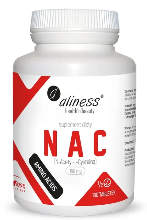 Aliness NAC N-Acetyl-L-Cysteine 190 mg (1/2 tab) (100 tab)