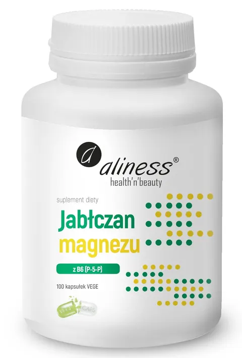 Aliness Jabłczan magnezu 100 mg z B6 (100 kap)