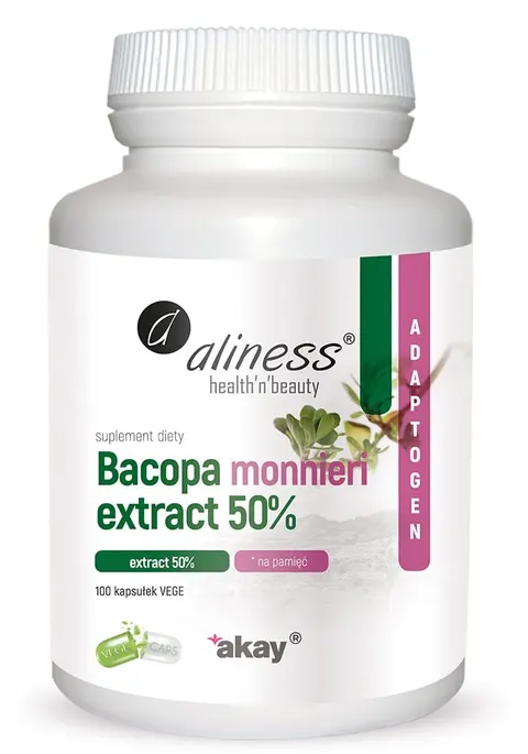 Aliness Bacopa monnieri extract 50% 500 mg (100kap)