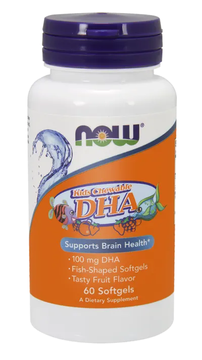 NOW Foods DHA 100mg dla dzieci (60 kap)