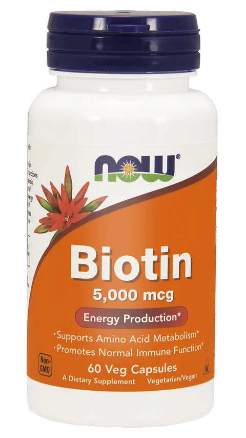 NOW Foods Biotyna 5 / 2,5 mg (60 kap)