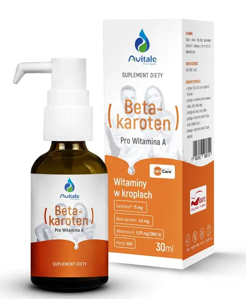 Avitale Naturalny BetaKaroten Beta Karoten 4,5 mg - (30 ml)