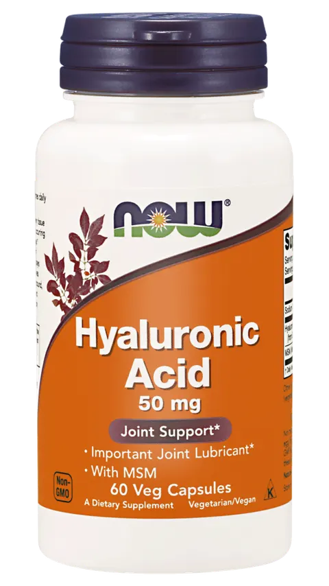 NOW Foods Kwas hialuronowy z msm 50 mg(60kaps)
