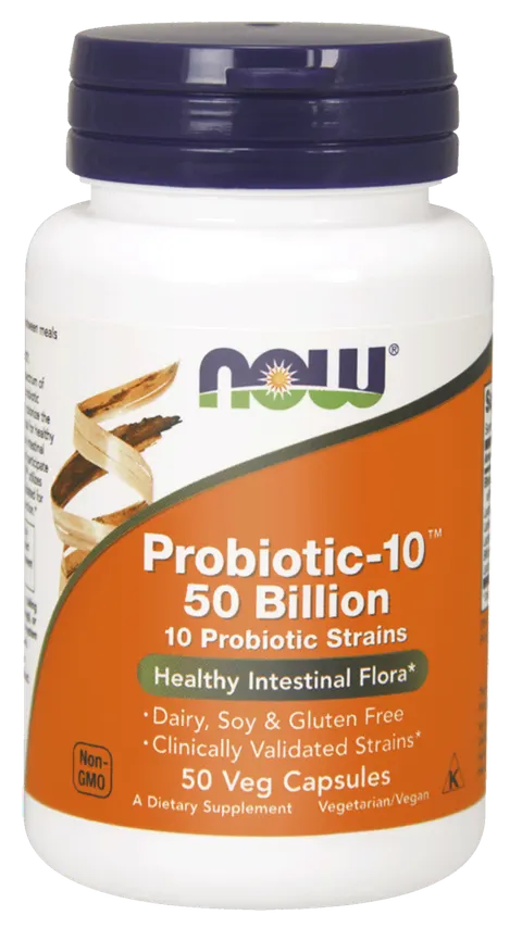 NOW Foods Probiotic-10® 50 miliard(50 kap)