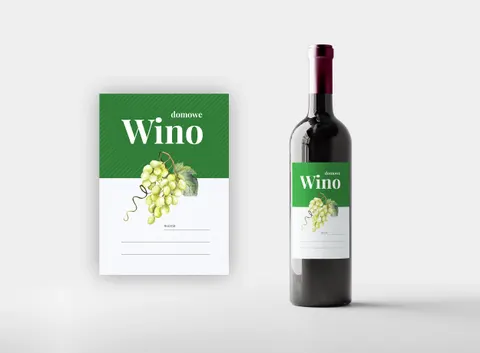 Etykieta wino - winogrona białe (1szt)