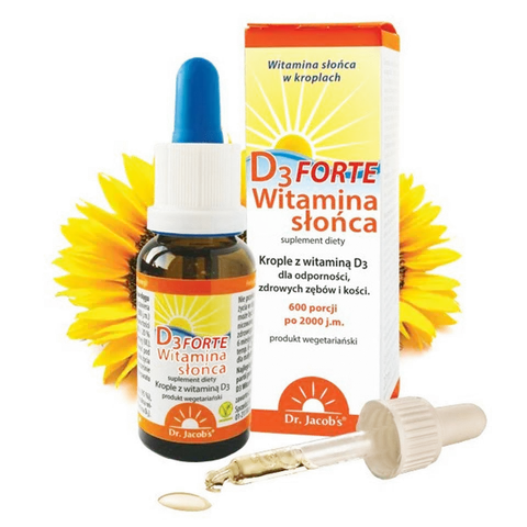 Dr Jacobs Witamina D3 Forte witamina słońca 20 ml