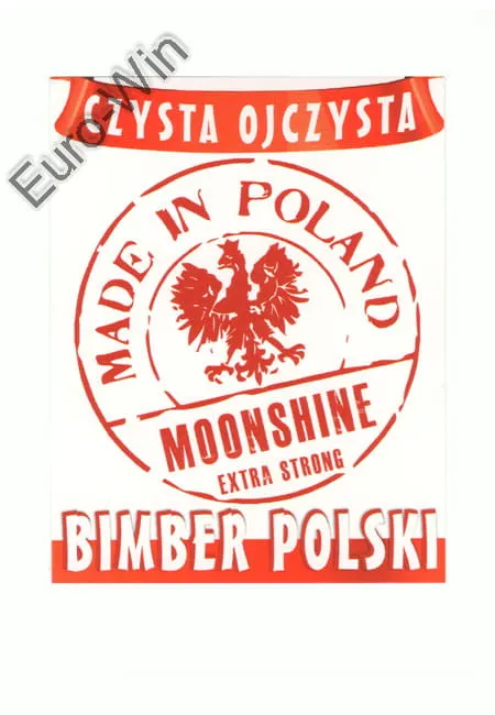Etykieta na destylaty - czysta ojczysta