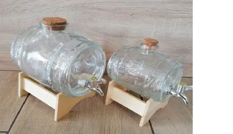 Beczułka 3 L na bambusowej podstawce z kranikiem