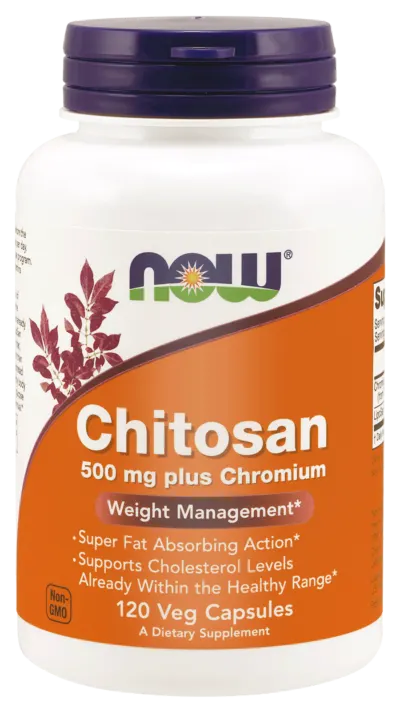 NOW Foods Chitosan 500 mg Chrom ( 120 kap)
