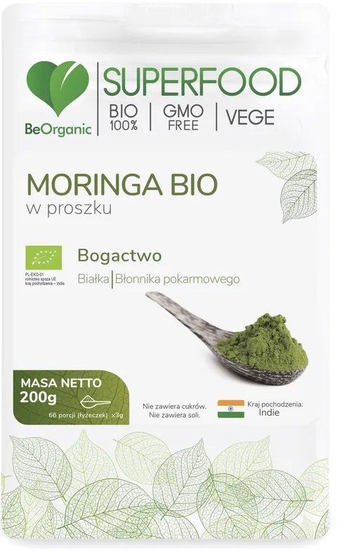 BeOrganic Medicaline Moringa Bio w proszku( 200g)