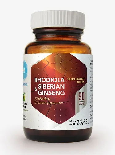 Hepatica Rhodiola & żeń syberian ginseng (90 kap)(data do 27.01.2027)