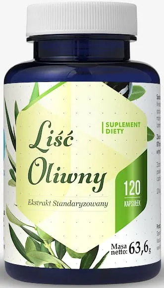 Hepatica Liść oliwny Wyciąg z Liści Oliwki (120 kap)
