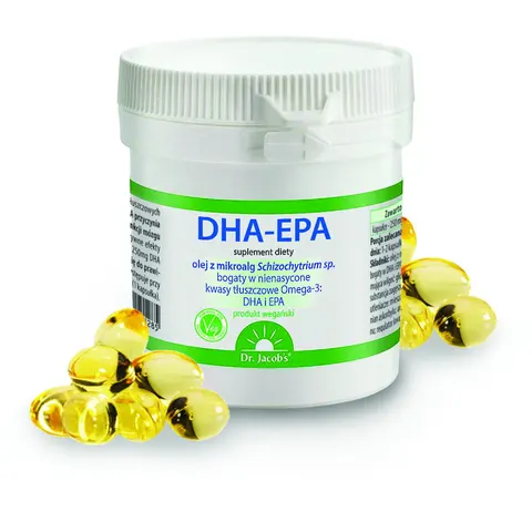 Dr Jacobs DHA-EPA olej z alg (60 kap)