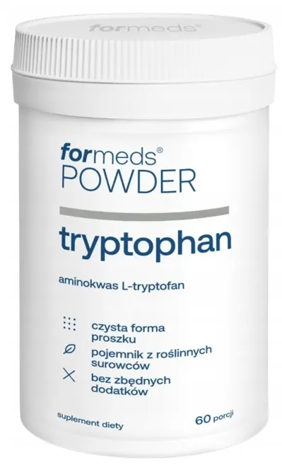 ForMeds POWDER TRYPTOPHAN 60 porcji - Równowaga Emocjonalna Dobry Nastrój Czysta Forma