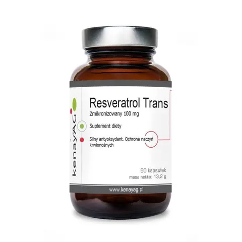 Kenay Resweratrol trans - zmikronizowany 100 mg (60 kap)