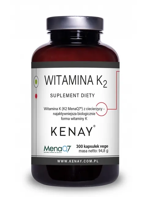 Kenay WITAMINA K2 100 µg z ciecierzycy (300 kap)