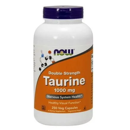 Now Foods Tauryna - Taurine 1000 mg (250 kap)