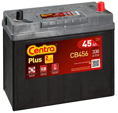 AKUMULATOR CENTRA PLUS 45AH 330A P+ CB456