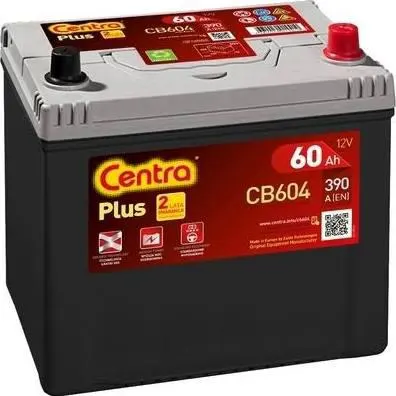 AKUMULATOR CENTRA PLUS 60AH 390A P+ CB604