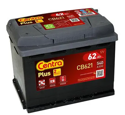 AKUMULATOR CENTRA PLUS 62AH 540A L+ CB621