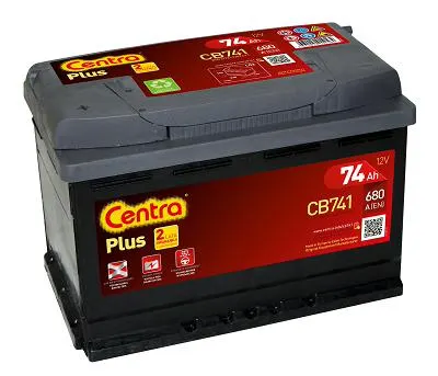 AKUMULATOR CENTRA PLUS 74AH 680A L+ CB741