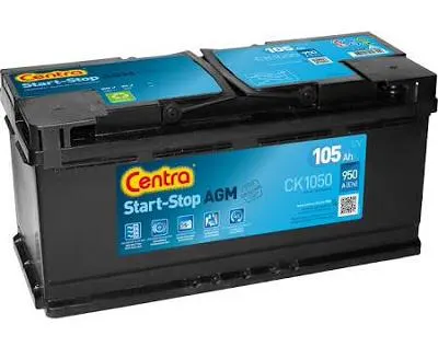 AKUMULATOR CENTRA START-STOP AGM 105AH 950A P+