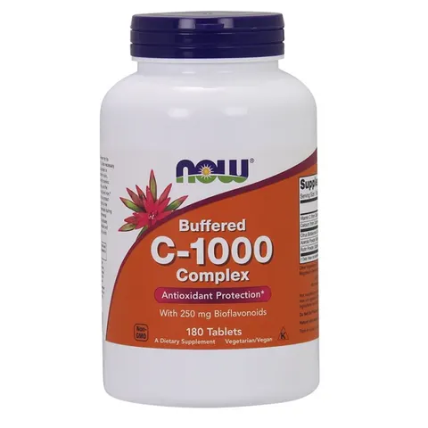 NOW Foods Witamina C-1000 buforowana z bioflawonoidami (180 tab)