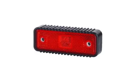 LAMPA OBRYSOWA LED LD539 /RYFLOWANA/ CZERWONA